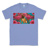 Colony Blue french bulldog floral license plate Classic Tee - Artiststas
