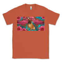 Copper french bulldog floral license plate Classic Tee - Artiststas