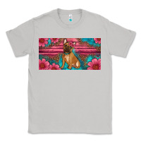 Moon Dust french bulldog floral license plate Classic Tee - Artiststas
