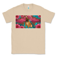 Mushroom french bulldog floral license plate Classic Tee - Artiststas