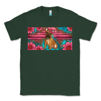 Sports Green french bulldog floral license plate Classic Tee - Artiststas