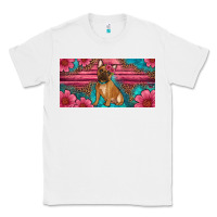 White french bulldog floral license plate Classic Tee - Artiststas