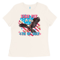Bone Stay fly for the 4th of July Ladies Tee - FaDigitalArtStudio