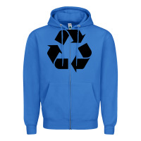 True Royal Recycle Zipper Hoodie - linhVisuals