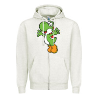 Oatmeal Heather yoshi Zipper Hoodie - linhVisuals