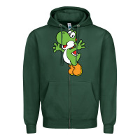 Sports Green yoshi Zipper Hoodie - linhVisuals