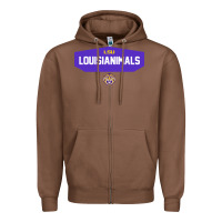 Chestnut LSU Louisianimals Zipper Hoodie - linhVisuals