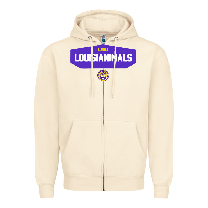Lsu Louisianimals Zipper Hoodie by linhVisuals | Teevron