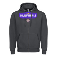 Smoke LSU Louisianimals Zipper Hoodie - linhVisuals