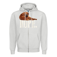 Dove Grey nope lazy rhodesian ridgeback t shirt dog lover gift tee Zipper Hoodie - linhVisuals