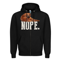 Black nope lazy rhodesian ridgeback t shirt dog lover gift tee Zipper Hoodie - linhVisuals