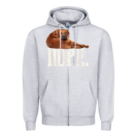 Heather Grey nope lazy rhodesian ridgeback t shirt dog lover gift tee Zipper Hoodie - linhVisuals