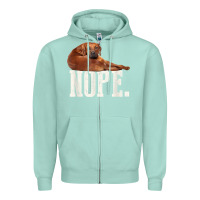 Seafoam nope lazy rhodesian ridgeback t shirt dog lover gift tee Zipper Hoodie - linhVisuals