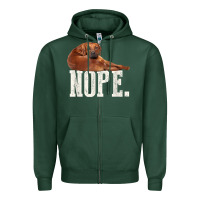 Sports Green nope lazy rhodesian ridgeback t shirt dog lover gift tee Zipper Hoodie - linhVisuals