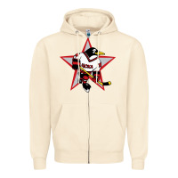 Sandshell Red Penguin 1990's Russian Zipper Hoodie - linhVisuals