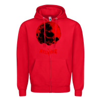 Red Melvins Zipper Hoodie - linhVisuals