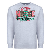 Heather Grey nurse practitioner Premium Sweatshirt - RanaPortraitStore
