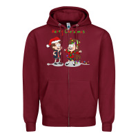 Burgundy gravity falls merry christmas amino Zipper Hoodie - linhVisuals