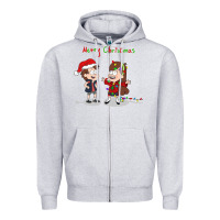 Heather Grey gravity falls merry christmas amino Zipper Hoodie - linhVisuals