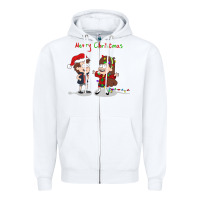 White gravity falls merry christmas amino Zipper Hoodie - linhVisuals
