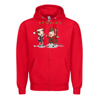 Red gravity falls merry christmas amino Zipper Hoodie - linhVisuals