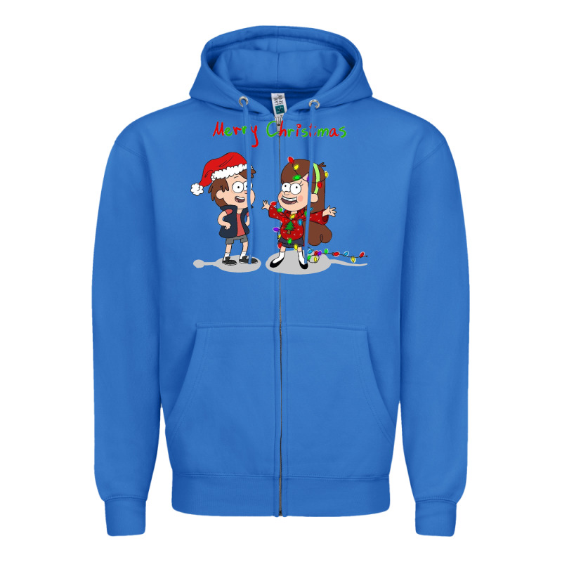 Gravity Falls Merry Christmas Amino Zipper Hoodie by linhVisuals | Teevron