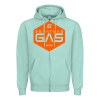 Seafoam beratnas gas Zipper Hoodie - linhVisuals