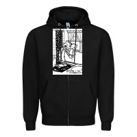 Black calvin Zipper Hoodie - linhVisuals