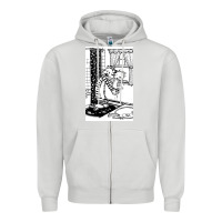 Dove Grey calvin Zipper Hoodie - linhVisuals