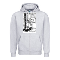 Heather Grey calvin Zipper Hoodie - linhVisuals