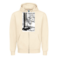 Sandshell calvin Zipper Hoodie - linhVisuals