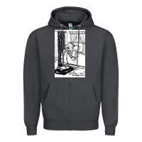 Smoke calvin Zipper Hoodie - linhVisuals