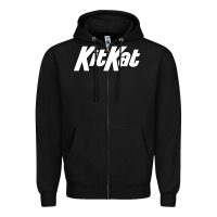 Black KitKat Vintage Zipper Hoodie - linhVisuals