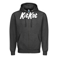 Charcoal Heather KitKat Vintage Zipper Hoodie - linhVisuals