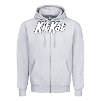 Heather Grey KitKat Vintage Zipper Hoodie - linhVisuals