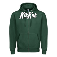 Sports Green KitKat Vintage Zipper Hoodie - linhVisuals