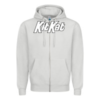 Dove Grey KitKat Vintage Zipper Hoodie - linhVisuals