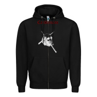 Black candlemass Zipper Hoodie - linhVisuals