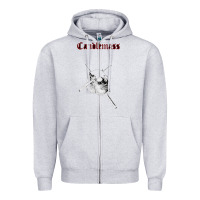 Heather Grey candlemass Zipper Hoodie - linhVisuals
