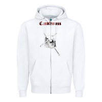White candlemass Zipper Hoodie - linhVisuals