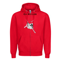 Red candlemass Zipper Hoodie - linhVisuals