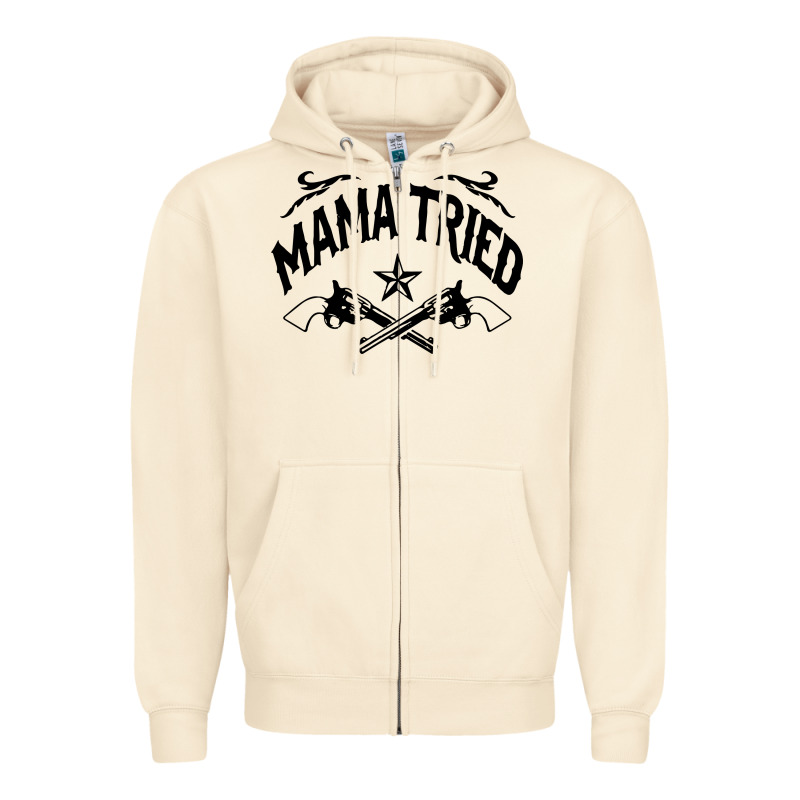 Mama Tried Guns Zipper Hoodie by linhVisuals | Teevron