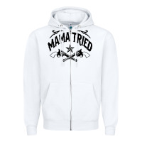 White mama tried guns Zipper Hoodie - linhVisuals