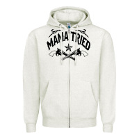 Oatmeal Heather mama tried guns Zipper Hoodie - linhVisuals