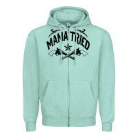 Seafoam mama tried guns Zipper Hoodie - linhVisuals