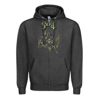 Charcoal Heather ghost new Zipper Hoodie - linhVisuals