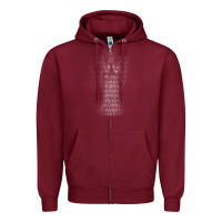 Burgundy don't blink   doctor who Zipper Hoodie - linhVisuals
