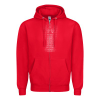 Red don't blink   doctor who Zipper Hoodie - linhVisuals