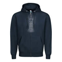Navy don't blink   doctor who Zipper Hoodie - linhVisuals