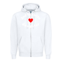 White funny 2nd second child   daughter for 2nd favorite kid sweatshirt Zipper Hoodie - linhVisuals